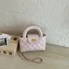 Bolso de cadena de alta costura para mujer, bolso de hombro acolchado con cierre de broche único, bolso de mano y bolso cruzado versátil de moda estilo coreano