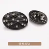 Botones Metálicos con Patrón de Corteza para Abrigos de Lana, Chaquetas, Trajes, Ropa Formal, Botones, Broches, Accesorios para Ropa Jinda