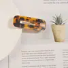 Pinza para el Cabello Popular Japonesa y Coreana de Ácido Acético Estampado de Leopardo Textura Geométrica Pinza BB Versátil Corazón de Niña Dulce Pinza para Flequillo Pinza Lateral para Mujeres