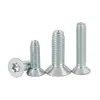 Tornillo de Cabeza Avellanada Phillips de Zinc Azul y Blanco Chapado en Hierro con Rosca Triangular, Tornillo de Cabeza Plana Phillips con Rosca Triangular M2.5M3M4M5M6