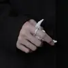 Anillo Pixiu para Hombre de Moda Nicho Dedo Índice Anillo Único Estudiante Personalidad Sencilla Estilo Minimalista Anillo Abierto para Hombre
