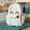Mochila de Gato Desenho Animado Fofa para Meninas, Mochila Escolar para Alunos do Ensino Fundamental, Mini Mochila Leve, Estilo Japonês, Simples, Leve e Confortável