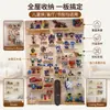 Estante de Almacenamiento de Tablero Perforado de Madera Maciza Personalización Estante de Exhibición para Juguetes de Habitación Infantil Figuras de Oficina Muñecas Modelos