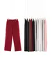 Pantalones rectos de pierna ancha holgados de algodón original de peso pesado para primavera y otoño, unisex, adecuados para uso casual diario, pantalones deportivos versátiles