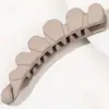Estilo de Viaje Pinza de Plátano Mate Pinza Vertical Antideslizante para Cola de Caballo Pasador de Moda Elegante Adorno para el Cabello de Mujer Venta al por Mayor