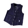 Chaleco de Mezclilla Estilo Americano Hombro Corto Moda para Hombre talla extra Chaleco de Mezclilla para Hombre Color Sólido Sin Mangas de Mezclilla Moda para Hombre