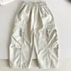 Wind Valley 2026 Outono Novos Calças Cargo Estilosas e Descoladas para Meninos com Bolsos Grandes, Calças Versáteis de Corte Reto para Primavera e Outono