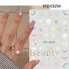 Nuevas pegatinas de uñas transfronterizas para otoño e invierno, con encaje, suéter, flores, pequeñas ramas de flores, pegatinas adhesivas frescas para uñas.