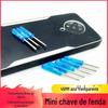 Chave de fenda de tamanho pequeno atacado 45mm azul transparente cruz mini split celular ferramenta chave de fenda entrega de brinquedo