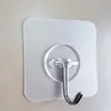 Ganchos Transparentes para Parede de Cozinha e Banheiro Ganchos com Adesivo Forte Sem Marca Acessórios de Adesivo Ganchos de Armazenamento Transparentes Sem Furos