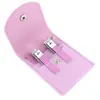 Tesoura de Unha de Aço Inoxidável Conjunto de 4 Peças Bolsa Dobrável Alicate de Manicure Cortador de Unha Tesoura de Unha Doméstica Ferramentas de Manicure