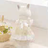26 Estilos Nuevos de Vestidos Delgados de Gato Estilo Palacio Ins para Primavera y Verano para Perros Pequeños y Medianos, Teddy, Bichón Ropa para Perros Mascotas