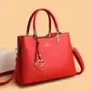 Bolsa Feminina para Meia-Idade 2025 Nova Estilo Coreano Moda Feminina Bolsa de Mão Versátil Multicamadas Bolsa de Ombro Transversal Fabricante Dropshipping