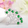 Jinse Natal Maçã Broche AAA Zircon Requintado Terno Acessórios Broche Moda Coreana Popular Jóias Mulheres