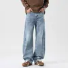 Ropa para Hombre Maple House / Nueva Colección Primavera/Otoño 2026: Jeans de Pierna Curva, Corte Holgado, Estilo Retro Americano para Hombre