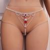 Nueva Cadena Corporal de Pedrería Rubí Europea y Americana Cadena para Panties Cadena de Bikini Sexy Elegante para Club Nocturno de Moda