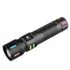Lanterna LED de Exterior, Luz Forte, Multifuncional, Recarregável por USB, com Display de Potência, para Pesca Noturna, Acampamento, Iluminação de Patrulha