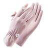 Guantes de seda helada con protección solar anti-ultravioleta de dos dedos para exteriores, pantalla táctil, negros, transpirables, de verano, antideslizantes, para deportes de ciclismo