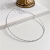 Plata 925 Plata Esterlina Brillante Collar para Mujer Diseño Nicho de Lujo Ligero INS Gargantilla Cadena Clavícula