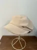Múltiplos Estilos de Uso: Chapéu Suede Versátil e Desestruturado para Mulheres, Boina de Outono e Inverno, Chapéu de Pescador Quente, Chapéu Octogonal Vintage