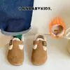 Zapatos de Algodón para Niños Zapatos Birkenstock 2026 Nuevos Zapatos Peludos de Invierno para Niños Zapatos de Algodón de Lana de Cordero para Niñas Zapatos de Terciopelo Plus para Bebés