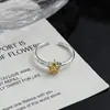 Estrellas Caen en las Yemas de los Dedos, Dulce y Fresca Colorida Estrella de Cinco Puntas Anillo Abierto de Circonio Único, Apilamiento Simple, Femenino, Lujo Accesible Estilo Coreano Anillo