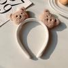 Invierno Nuevo lindo oso de dibujos animados anillo a presión Pulsera de juguete de peluche para niños Suministros decorativos creativos