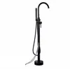 Grifo de bañera de suelo columna de cobre grifo de bañera control automático de agua fría y caliente para el hogar hotel venta al por mayor de fábrica grifo