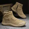 Botas Martin de caña alta, nuevos zapatos casuales de otoño/invierno para hombre, con forro polar opcional, zapatos deportivos para exteriores para hombre