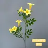 Flores de Crocus Artificiais de Galho Alto, Flores Artificiais para Decoração, Flores para Mesa de Jantar da Sala de Estar, Enfeites de Decoração para Casa, Flores Secas, Decoração para Casa