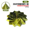 Torre Octagonal de Rábano Impresa en 3D Espiral de Descompresión Juguete Sensorial Tridimensional de Descompresión con Forma de Estrella con Asa Adorno Pequeño de Escritorio