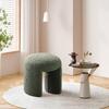 Nordic lambswool banqueta de maquiagem baixa banqueta leve luxo pequeno banco na Internet celebridade quarto vestido banqueta sala de estar banqueta redonda pequena