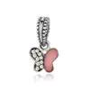 Animal coleção pingente DIY bonito joaninha borboleta pássaro abelha liga contas frisado acessórios de pulseira em estoque