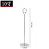 Suporte de Cartão de Mesa em Aço Inoxidável Restaurante Número de Mesa Vertical Cartão de Mesa Cartão de Menu Cartão de Exibição de Preço de Prato Clipe de Exibição Cartão de Mesa