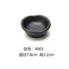 Plato Negro para Condimentos Plato Sabor Salsa de Soja con Chile Plato de Plástico para Snacks Hotel Plato Imitación Porcelana Japonesa Olla Caliente Vajilla de Melamina