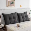 Cama de tela de nueva tecnología con cojín de noche con núcleo de almohada soporte lumbar respaldo de cama anticolisión bolsa grande suave almohada de cama