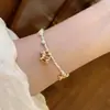 "Pony Fantasía" Pulsera DIY de Cadena Plateada para Mujer con Diseño de Estrella y Abeja, Lujo Ligero, Nicho, Joyería de Diseño de Alta Gama