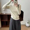 Nuevo Suéter de Punto para Mujer Otoño e Invierno, Cuello Alto, Lunares, Corte Ajustado, Estilo Básico, Suéter para Capa Interior, Top de Capa Base