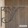 Suporte Triangular de Ferro Fundido Forjado Espesso Vintage Suporte de Prateleira Fixo de Ângulo Reto Montado na Parede Suporte de Prateleira com Suporte de Carga Galhada