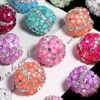 Cadena de Margaritas Coloridas Personalizada con Diamantes y Cuentas con Agujero Recto para Cadena de Teléfono DIY, Llavero, Cadena de Bolso Accesorios al por Mayor