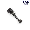 Tirador de cremallera YKK No. 3 cabezas de bola de acero metálico, cabeza de gota, varios colores en stock, accesorios para bolsos, ropa y carteras