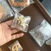 Bolsas Autoadhesivas Engrosadas y Escarchadas, Bolsas de Empaque con Patrón de Puntos, Bolsas para Galletas de Repostería, Bolsas para Joyería, Bolsas para Regalo de Turrón Crujiente de Copo de Nieve, Disponibles para Venta al por Mayor