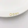 Anéis Abertos e Fechados Banhados a Prata S925 com Ouro 24K Acessórios para Pulseira Colar DIY Anéis Redondos que Preservam a Cor Materiais para Joias Artesanais