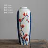 Jarrón de Cerámica Azul y Blanco Pintado a Mano, Mesa de Centro Mini, Estilo Chino Nuevo Jarrón de Flores Hecho a Mano Jingdezhen, Decoración Creativa Hidropónica, Envío Gratis