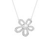Collar de Girasol de Plata Esterlina S925 para Mujer Estilo K Coreano Moissanita Flor de Cinco Pétalos Cadena para Clavícula Lujo Accesible Colgante Elegante