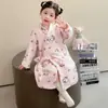 Bata de Baño Infantil Franela Engrosada Absorbente Bata de Baño Otoño e Invierno Terciopelo Coral Bata de Noche para Niños y Niñas Ropa de Casa para Bebé