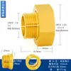 Adaptador Redutor de Interface de Bomba de Água 100% Cobre 6mm para 1 Polegada Rosca Interna/Externa União Reta de Cobre Conector de Medidor de Água 4mm