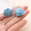 Colgantes Encantos de Animales Gato Perro Oso Conejo Lindos de Resina Flocada Dibujos Animados Accesorios de Materiales para Joyería Hecha a Mano DIY