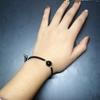 Pulsera de Plata 925 con Cristal de Fresa Natural Pulsera para Parejas Cuerda Roja Cuerda Tejida para Hombre y Mujer Joyería de Moda Versátil
