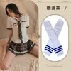Lencería Sexy Atuendo de Estudiante Uniforme JK Falda a Cuadros Set de Juego de Rol Estilo Estudiante Ajustado Estilo Chica Linda